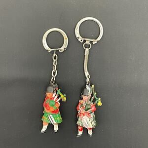 Lot of 2 Ireland Guard Bagpipe Keychain British Ceremonial UK Scot Vintage
